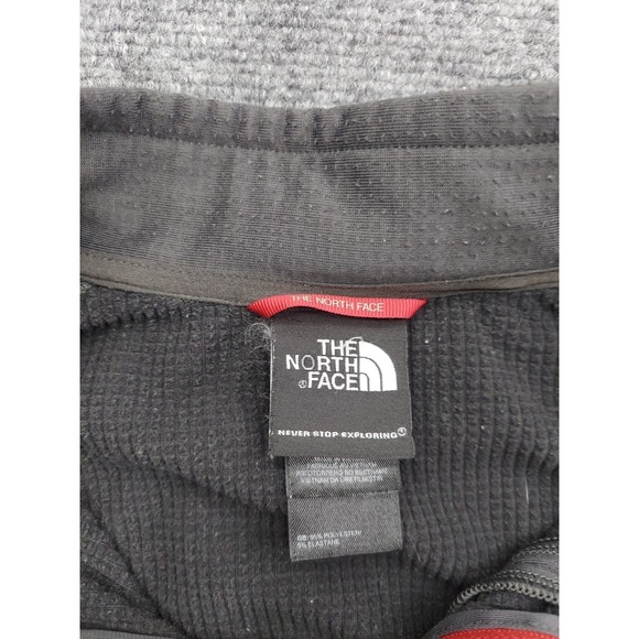 North Face Fleece Shirt Mens XL Black Gray 1/4 Zip Tech Pullover‎ Sweater - Picture 3 of 12